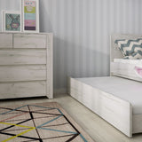 Wooden Sideboard With 1 Door And 5 Drawers - Angel