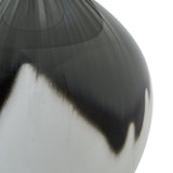 Beige Linen Shade Table Lamp With Grey Shadows Glass Base - Perth