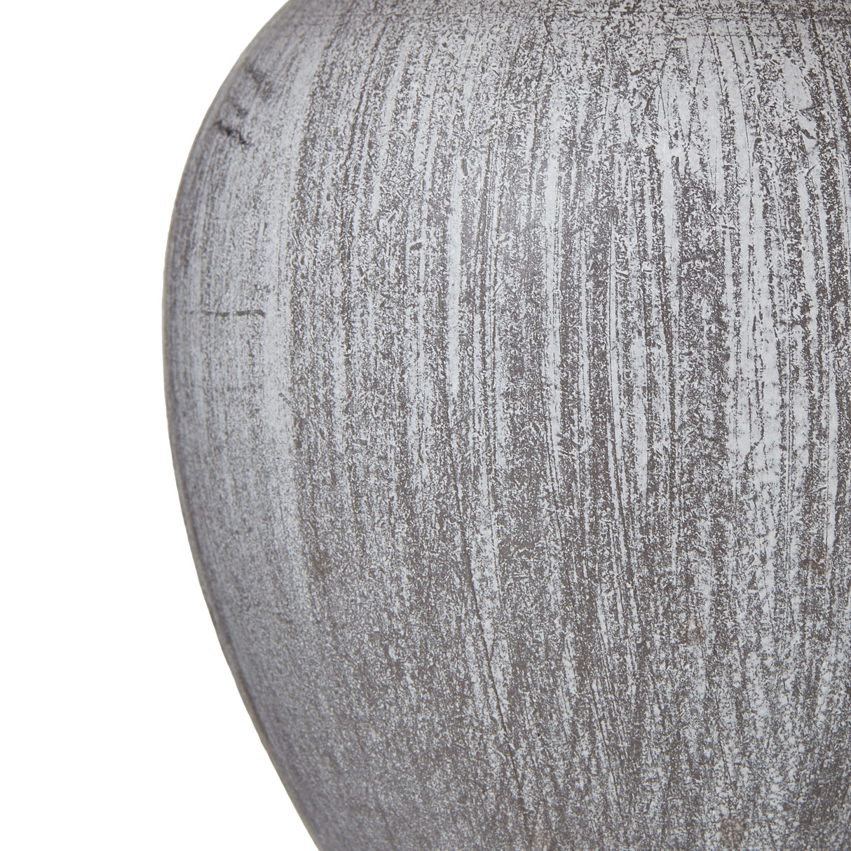 Beige Linen Shade Table Lamp With Pewter Wooden Base - Otem