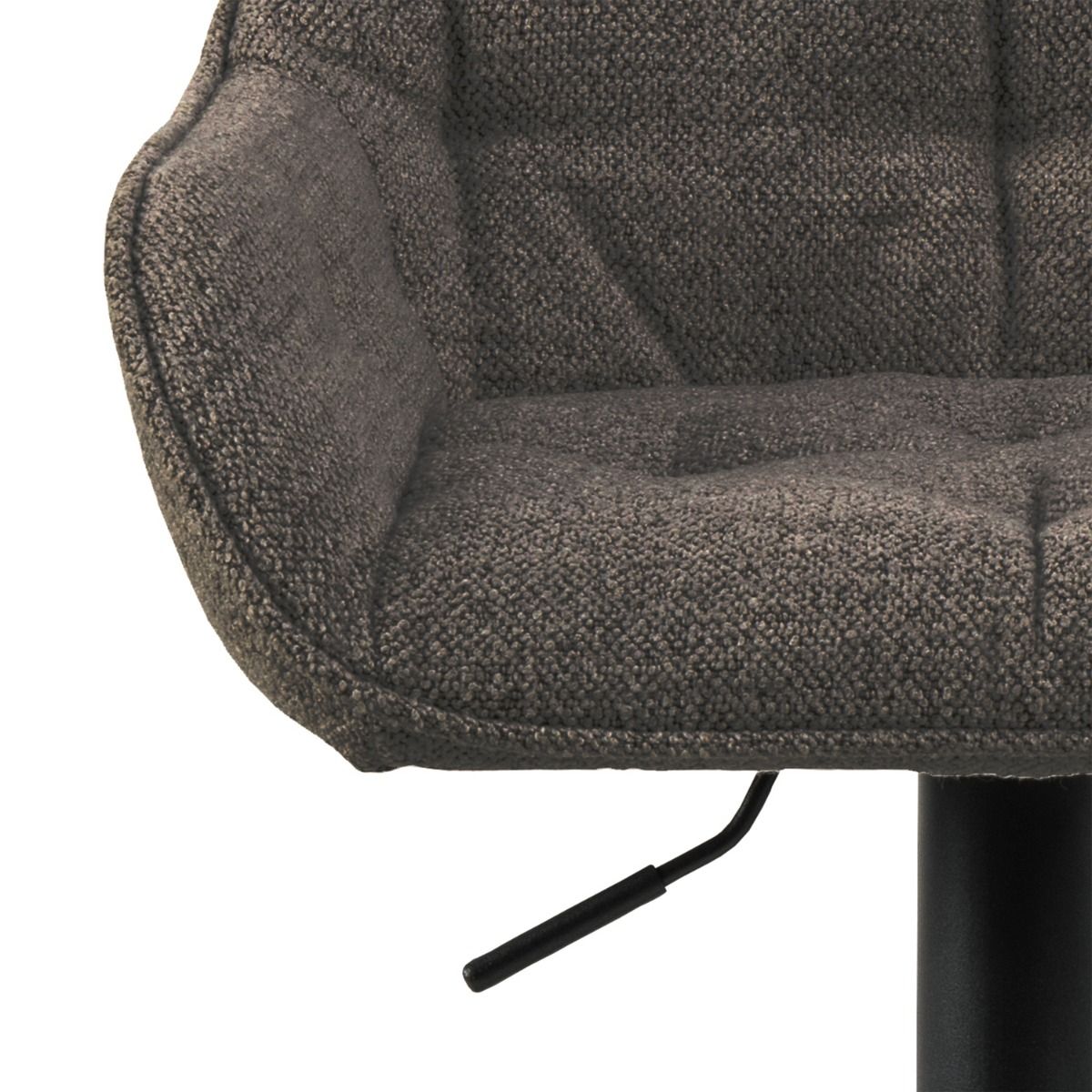 Boucle Fabric Bar Stools in Set Of 2 With Gas-Lift And Swivel Function - Brooke