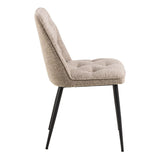 Boucle Fabric Dining Chairs in Set Of 2 - Brooke
