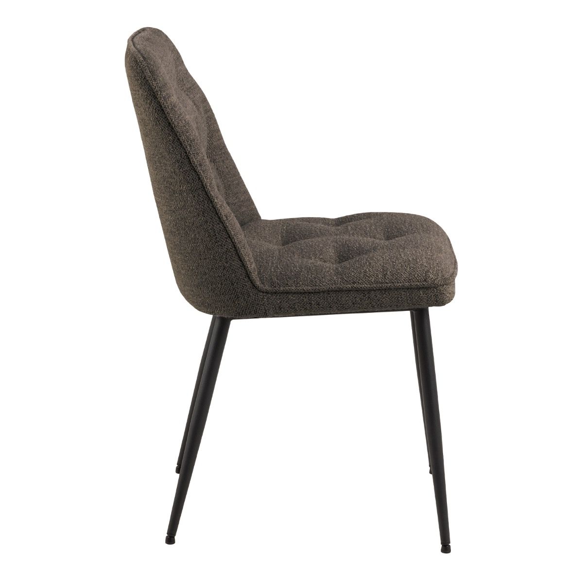 Boucle Fabric Dining Chairs in Set Of 2 - Brooke