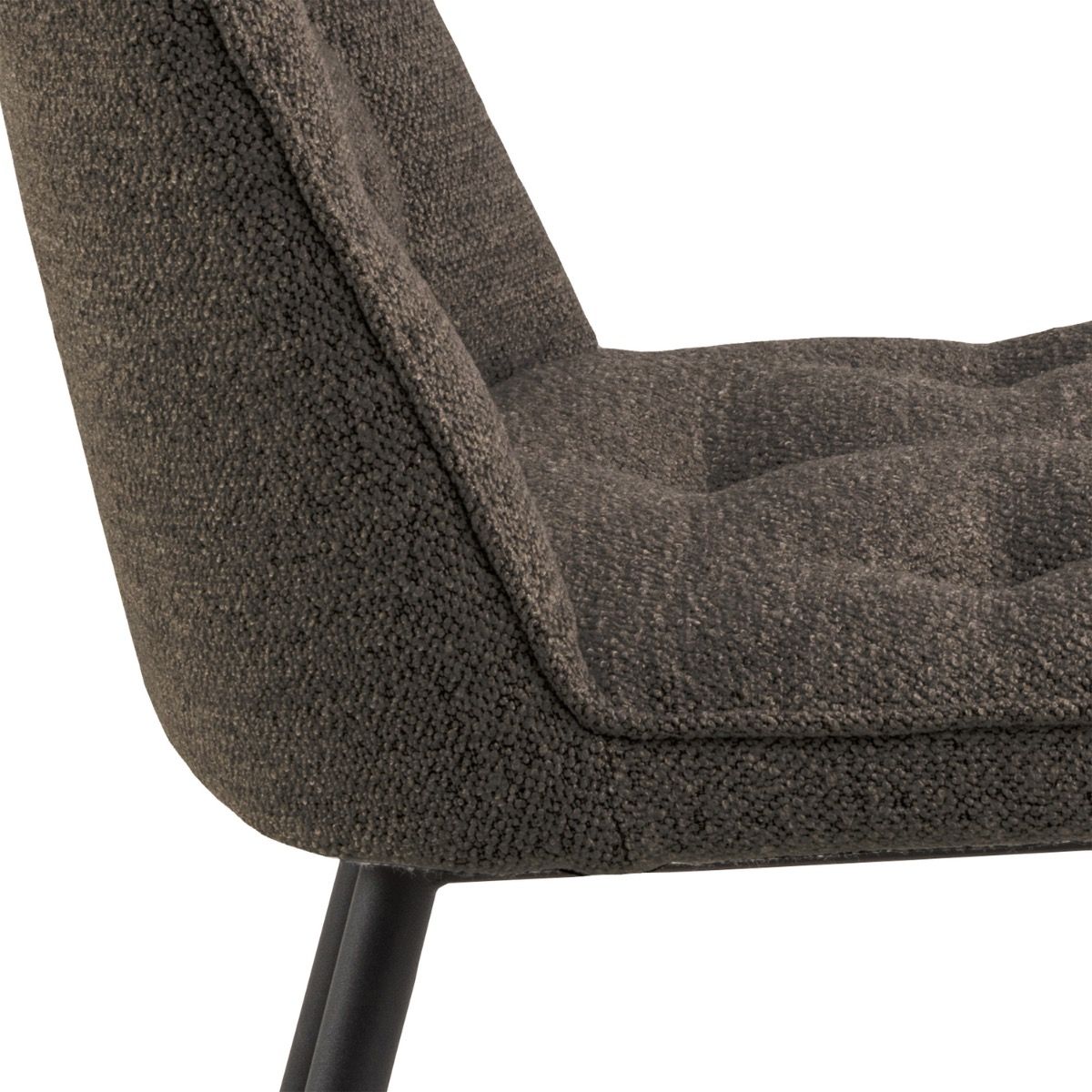 Boucle Fabric Dining Chairs in Set Of 2 - Brooke