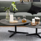 Ceramic Coffee Table 100cm Wide Plectrum Shape - Barnsley