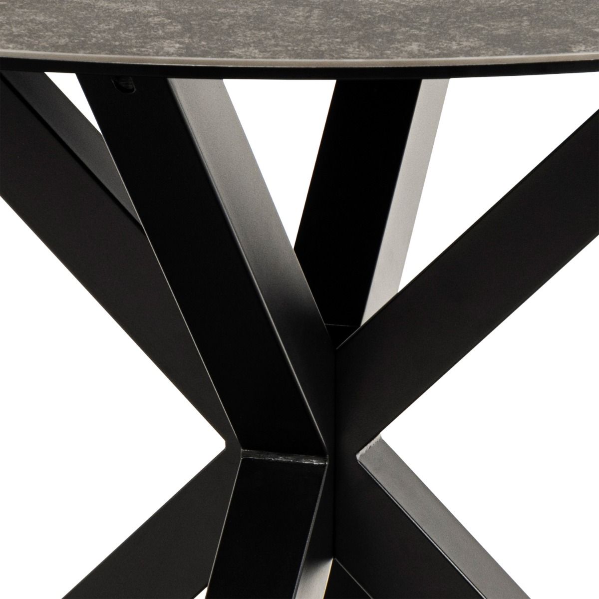 Ceramic Dining Table for 4 People 119cm Wide Round - Heaven