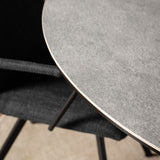 Ceramic Dining Table for 4 People 119cm Wide Round - Heaven