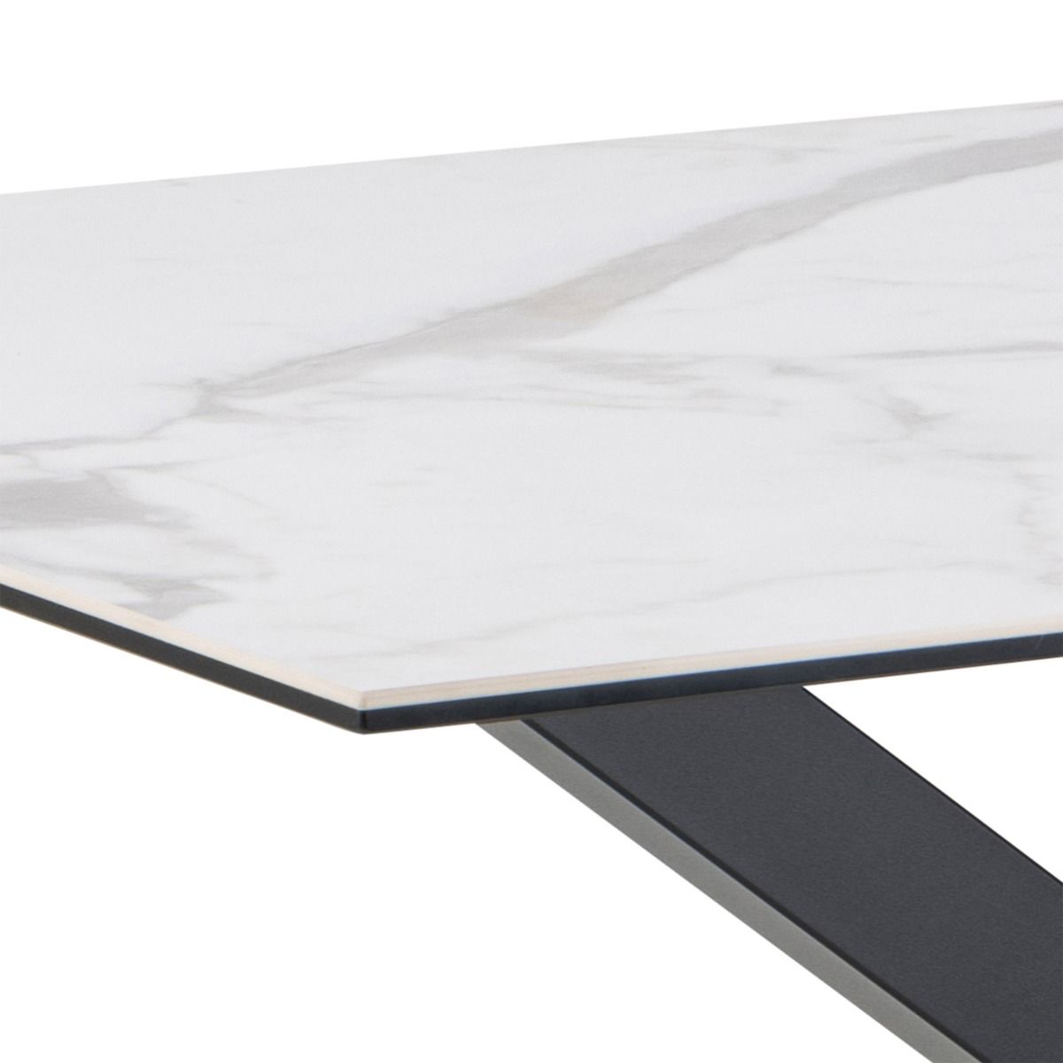Ceramic Dining Table for 4 People 135cm Wide Rectangular - Heaven