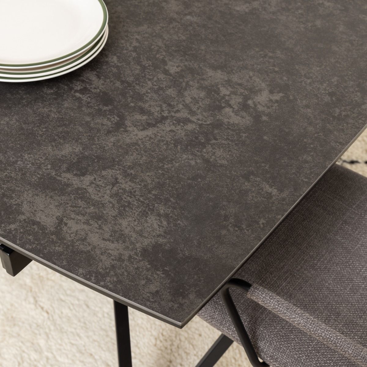 Ceramic Dining Table for 6 to 10 People With Extending Feature - Blackburn