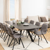 Ceramic Dining Table for 6 to 10 People With Extending Feature - Blackburn