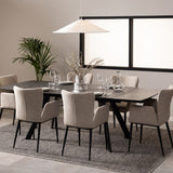 Ceramic Dining Table for 6 to 10 People With Extending Feature - Blackburn