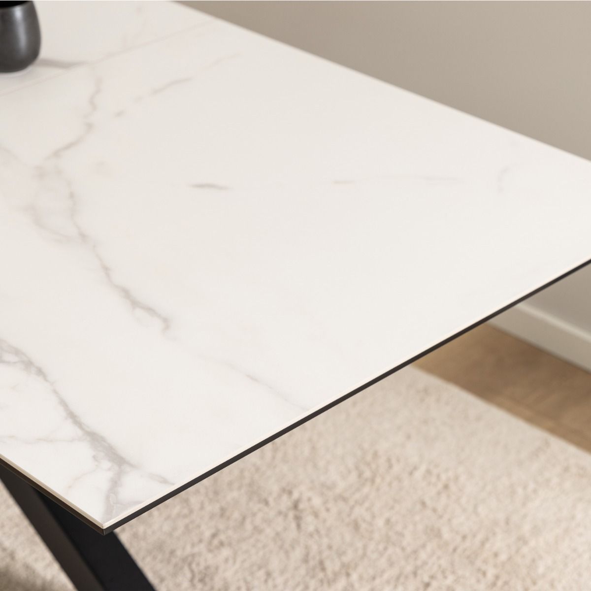 Ceramic Dining Table for 6 to 8 People 168cm Wide Extending - Heaven
