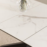 Ceramic Dining Table for 6 to 8 People 168cm Wide Extending - Heaven