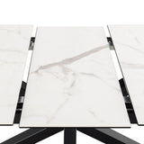 Ceramic Dining Table for 6 to 8 People 168cm Wide Extending - Heaven