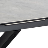 Ceramic Dining Table for 6 to 8 People 168cm Wide Extending - Heaven