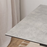 Ceramic Dining Table for 6 to 8 People 168cm Wide Extending - Heaven