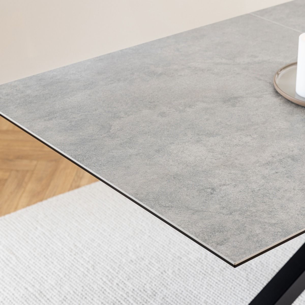 Ceramic Dining Table for 8 to 10 People 200cm Wide Extending - Heaven