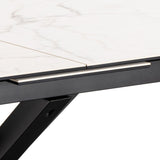 Ceramic Dining Table for 8 to 10 People 200cm Wide Extending - Heaven