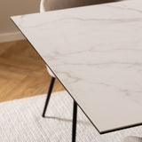 Ceramic Dining Table for 8 to 10 People 200cm Wide Extending - Heaven