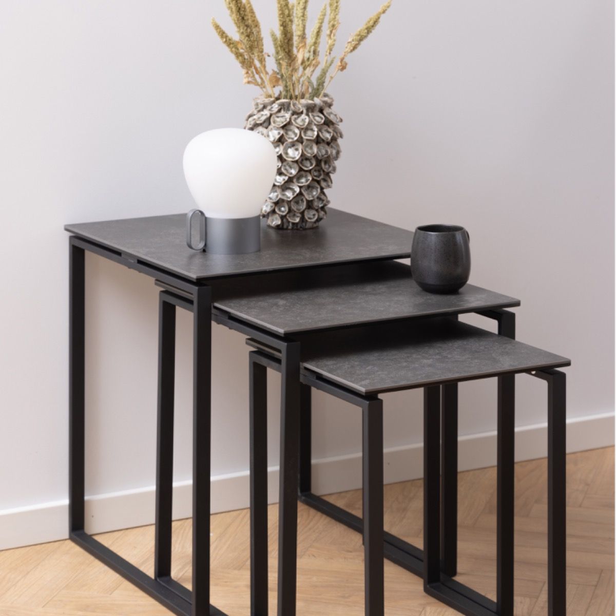 Ceramic Nest Of 3 Tables - Katrine