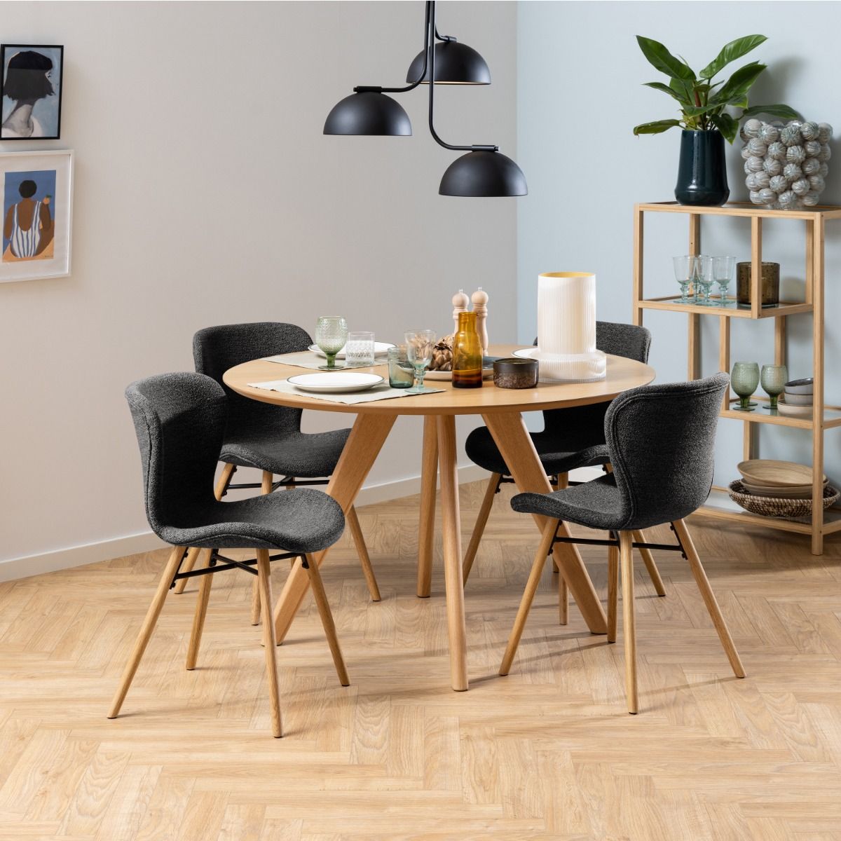 Fabric Dining Chairs in Set Of 2 - Batilda