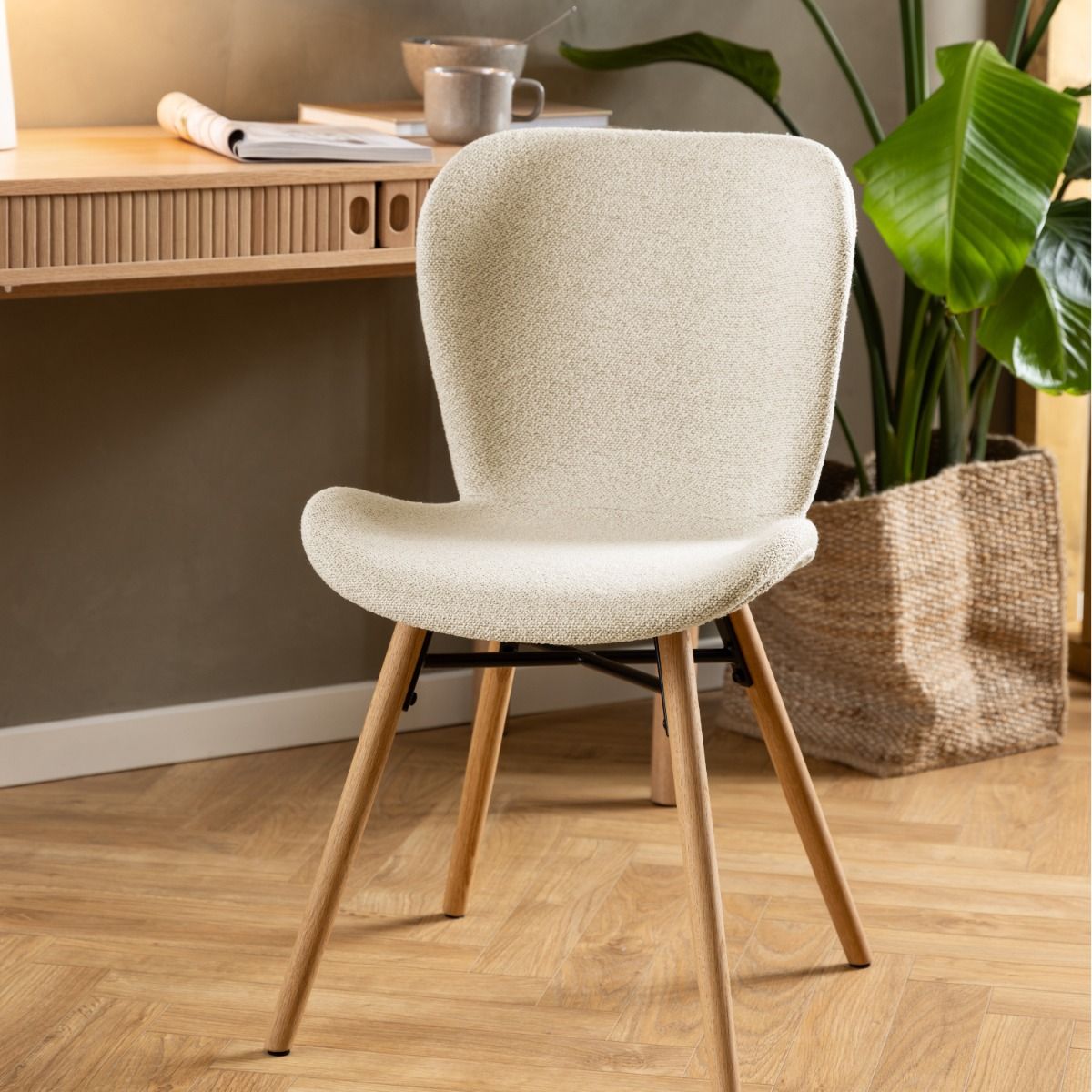 Fabric Dining Chairs in Set Of 2 - Batilda