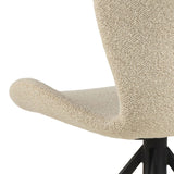 Fabric Dining Chairs in Set Of 2 With Swivel Function - Batilda