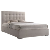 Fabric Double Bed With Chrome Corner Feets - Nevada