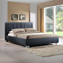 Fabric Double Bed With Sprung Slatted Base - Braunston