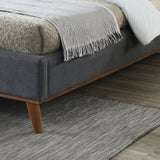 Fabric King Size Bed With Sprung Slatted Base - Mayfair