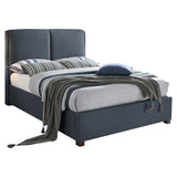 Fabric King Size Bed With Sprung Slatted Base - Oakland
