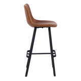 Faux Leather Bar Chairs in Set Of 2 - Oregon