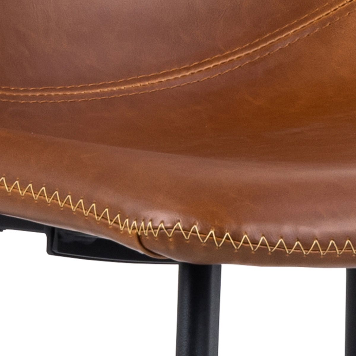 Faux Leather Bar Chairs in Set Of 2 - Oregon