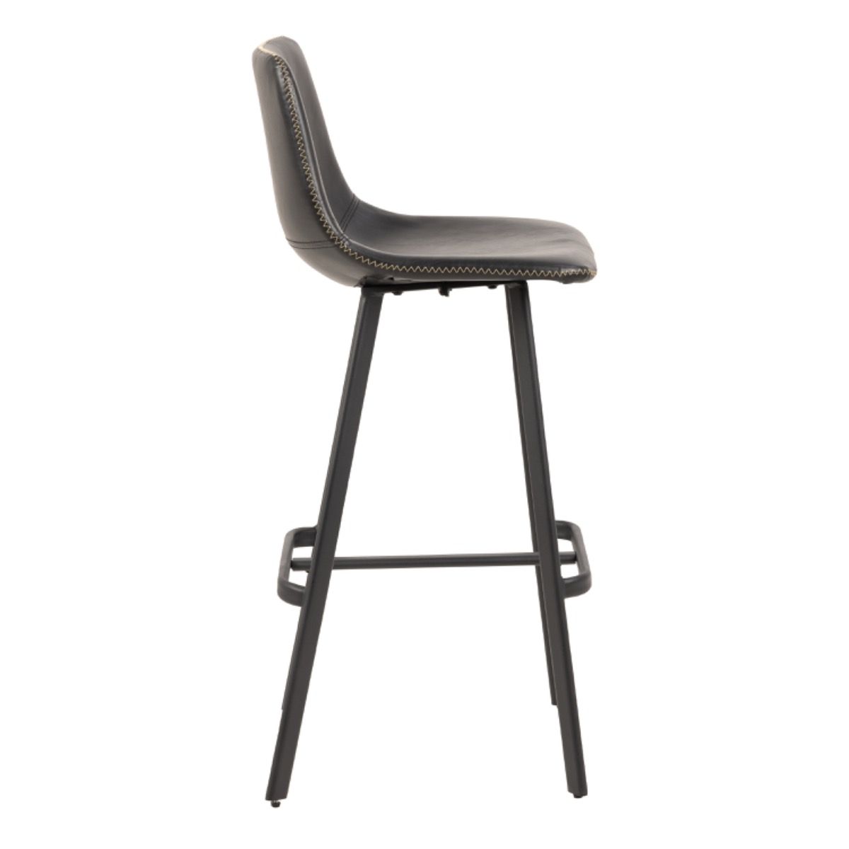 Faux Leather Bar Chairs in Set Of 2 - Oregon