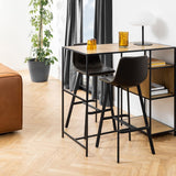 Faux Leather Bar Chairs in Set Of 2 - Oregon