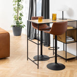 Faux Leather Bar Stool With Gas-Lift Function - Oregon