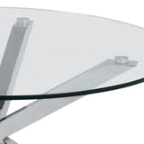 Glass Coffee Table 82cm Wide Round - Heaven