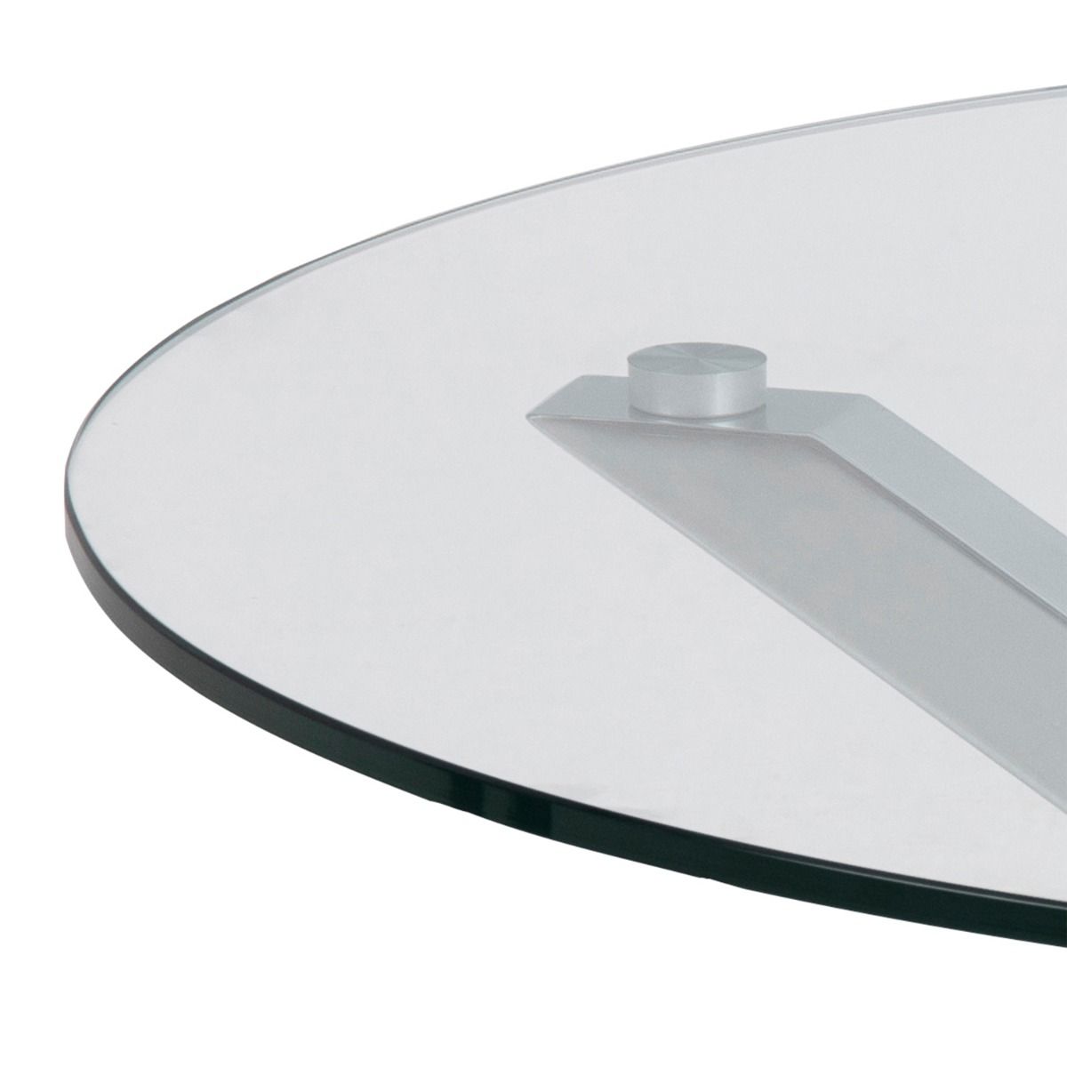 Glass Coffee Table 82cm Wide Round - Heaven