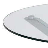 Glass Coffee Table 82cm Wide Round - Heaven