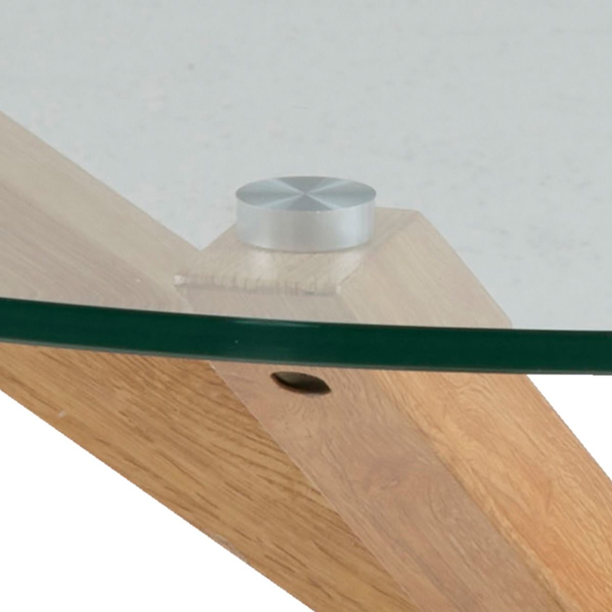 Glass Coffee Table 82cm Wide Round - Heaven