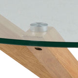 Glass Coffee Table 82cm Wide Round - Heaven