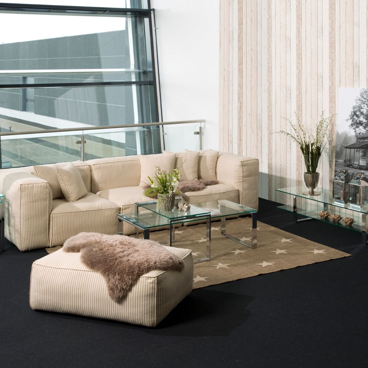 Glass Coffee Table in Set Of 2 - Katrine