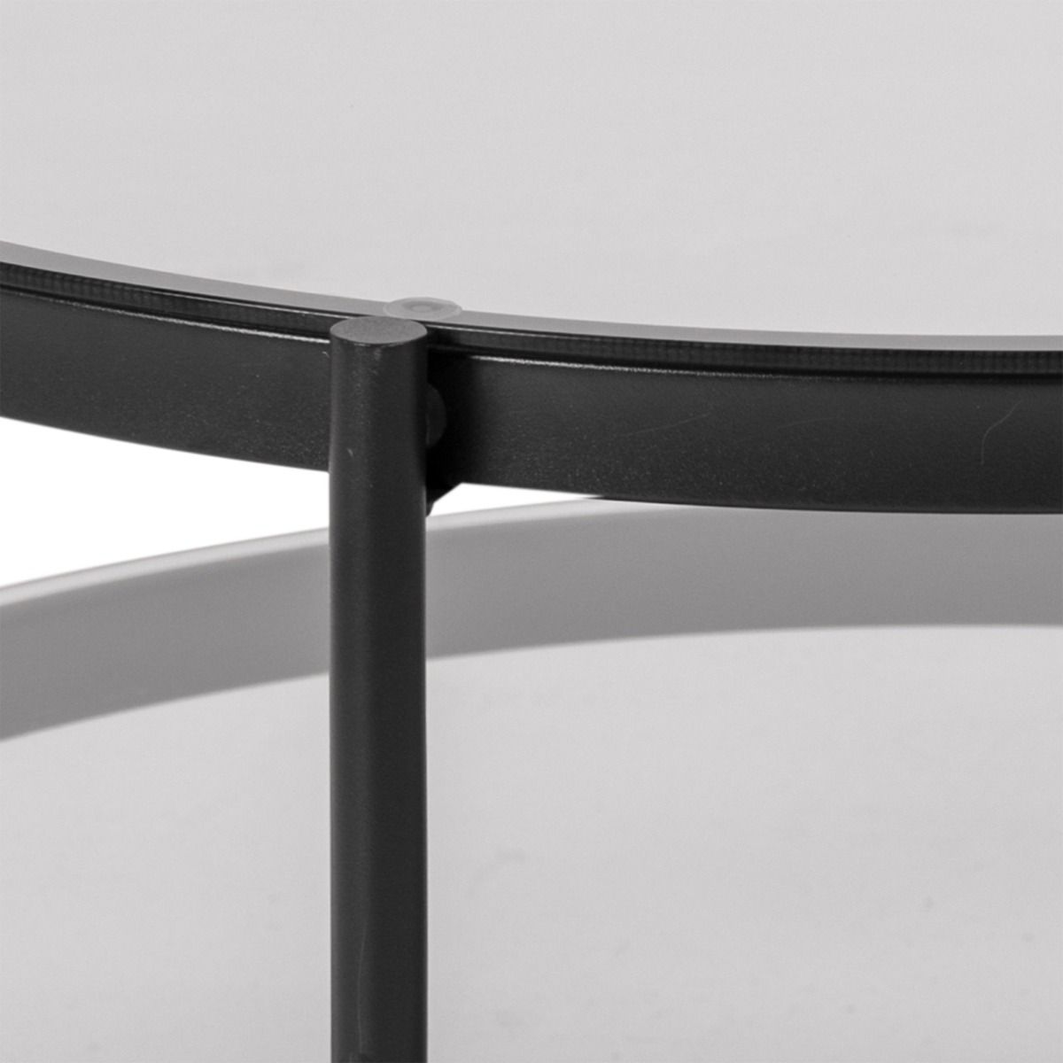 Glass Coffee Table Round - Bayonne