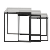 Glass Nest Of 3 Tables - Katrine