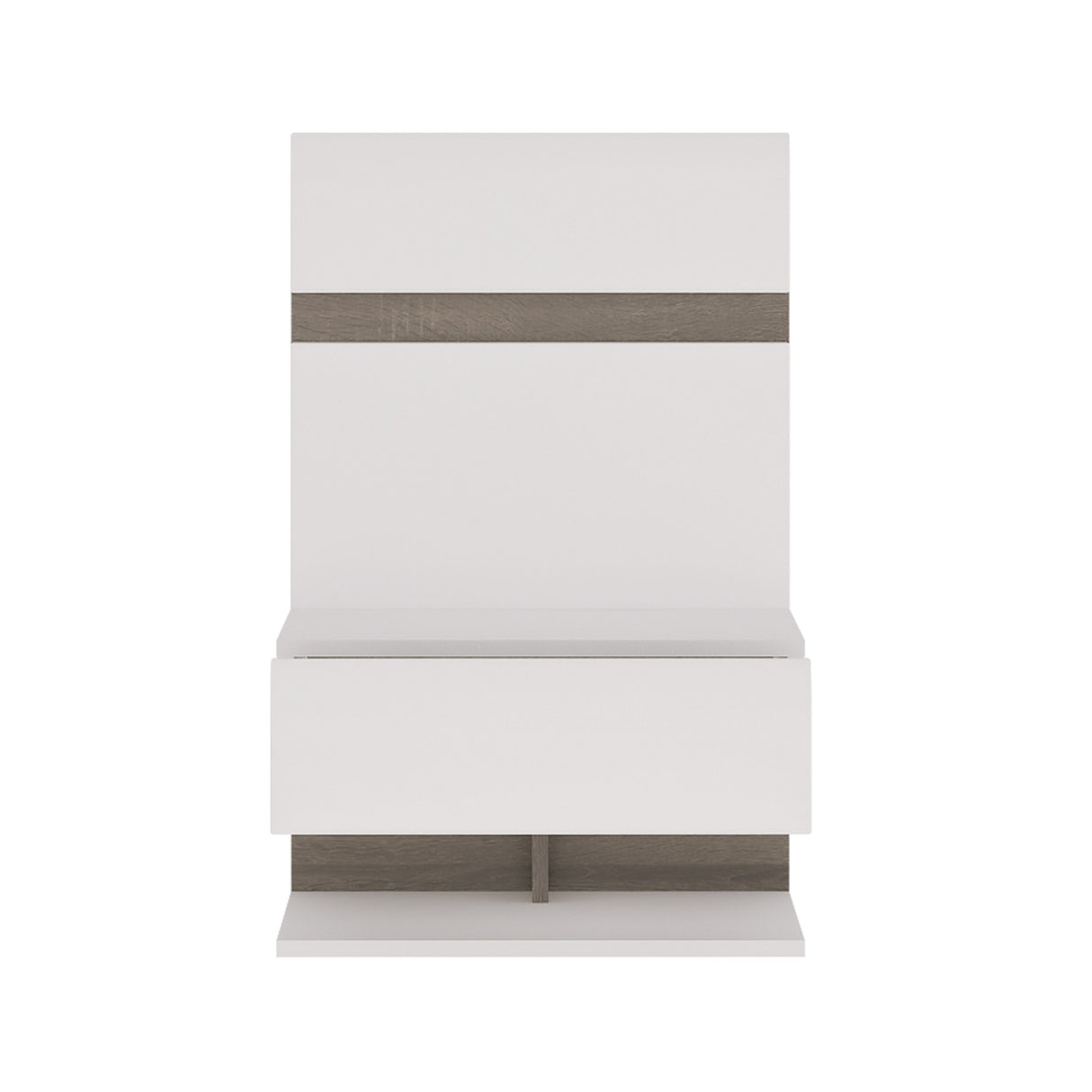High Gloss Bedside Cabinet for Bed With 1 Drawer - Chelsea