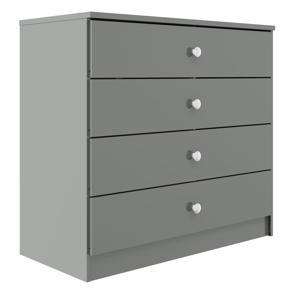 High Gloss Chest Of 4 Drawers - Denver