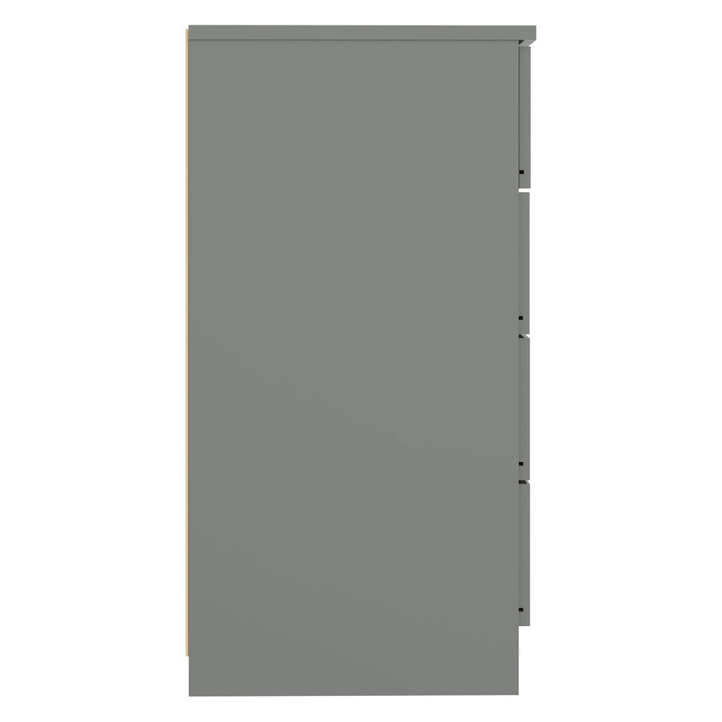 High Gloss Chest Of 4 Drawers - Denver
