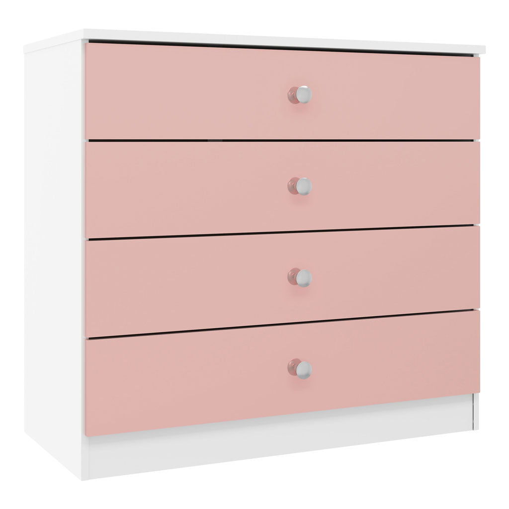 High Gloss Chest Of 4 Drawers - Denver