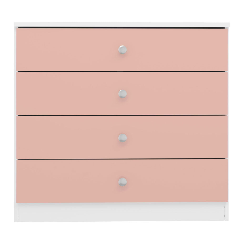 High Gloss Chest Of 4 Drawers - Denver