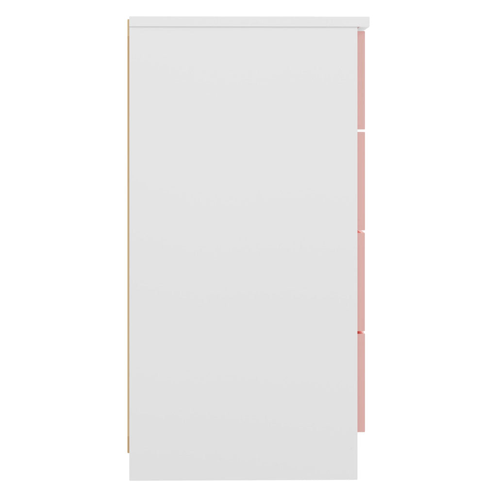 High Gloss Chest Of 4 Drawers - Denver