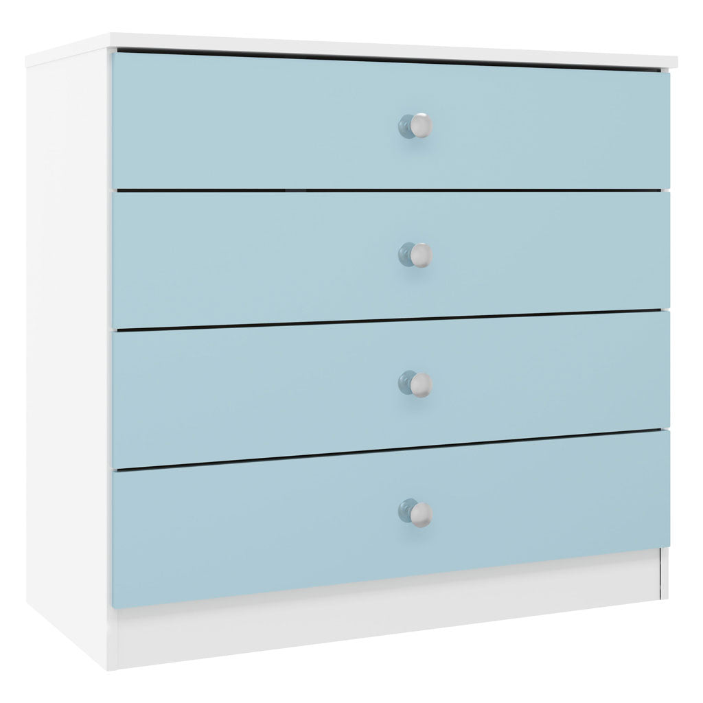 High Gloss Chest Of 4 Drawers - Denver